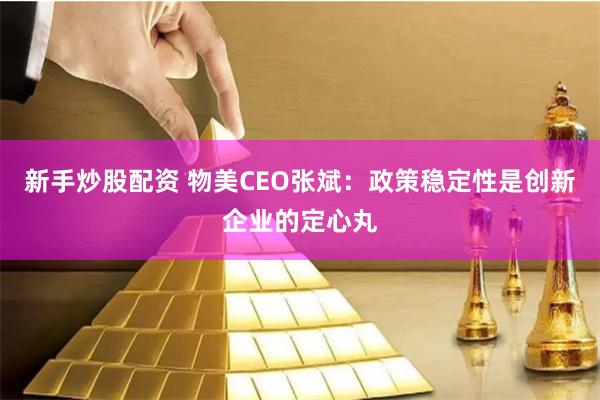 新手炒股配资 物美CEO张斌：政策稳定性是创新企业的定心丸